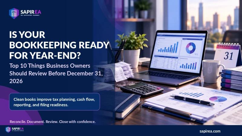 Year-end bookkeeping readiness guide for business owners preparing their books before December 31, 2026